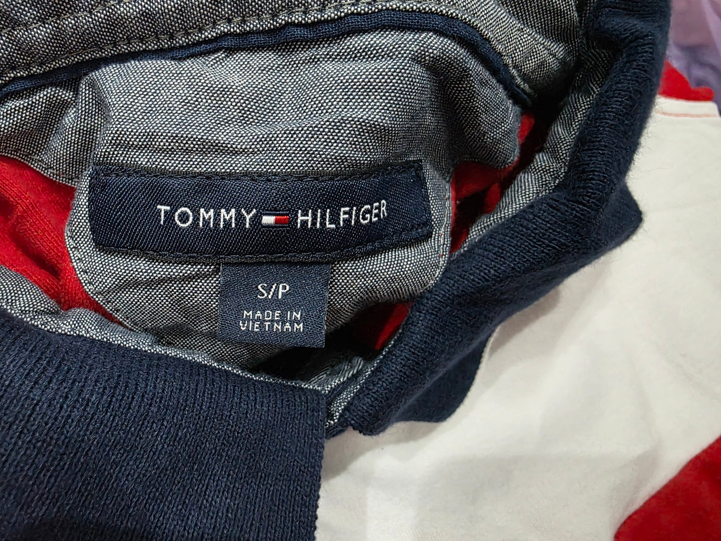 Playera Polo Tommy Hilfiger Chico S Rojo