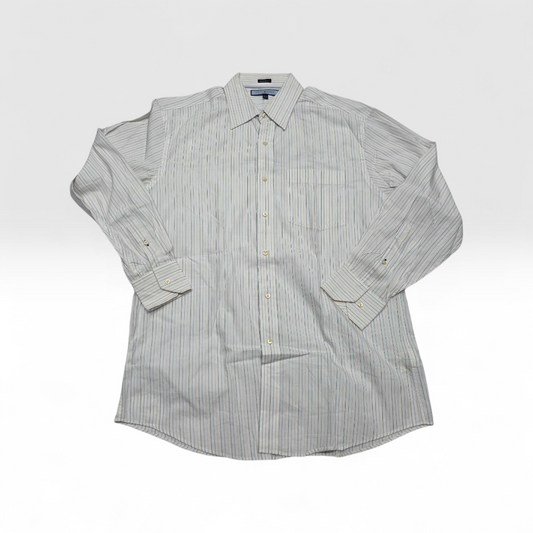 Camisa Tommy Hilfiger Mediana 15 1/2 Regular Fit Blanca (Usado)