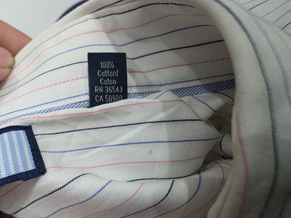 Camisa Tommy Hilfiger Mediana 15 1/2 Regular Fit Blanca (Usado)