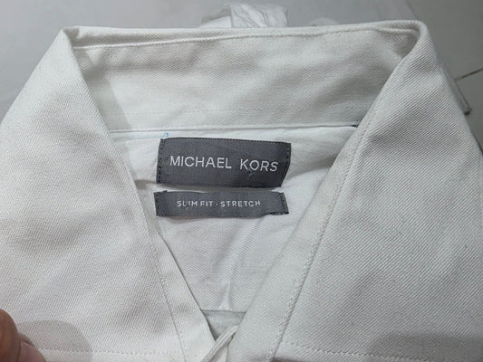 Camisa Michael Kors 16 1/2 34-35 Blanca (Usado)