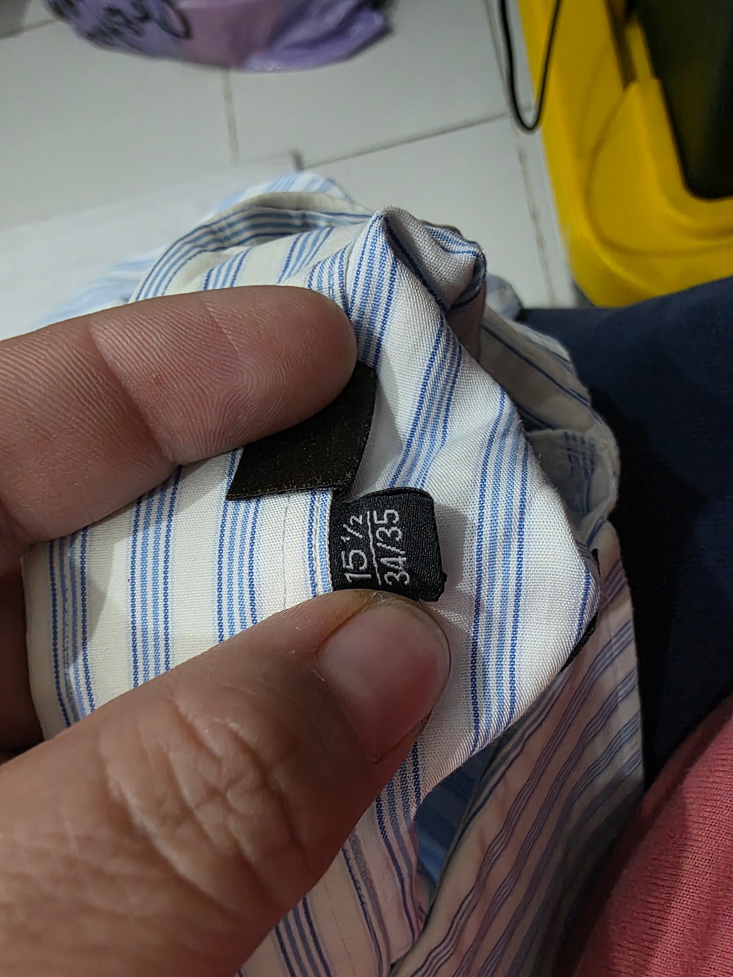 Camisa Boss Mediana Sharp Fit Azul Lineas (Usado)