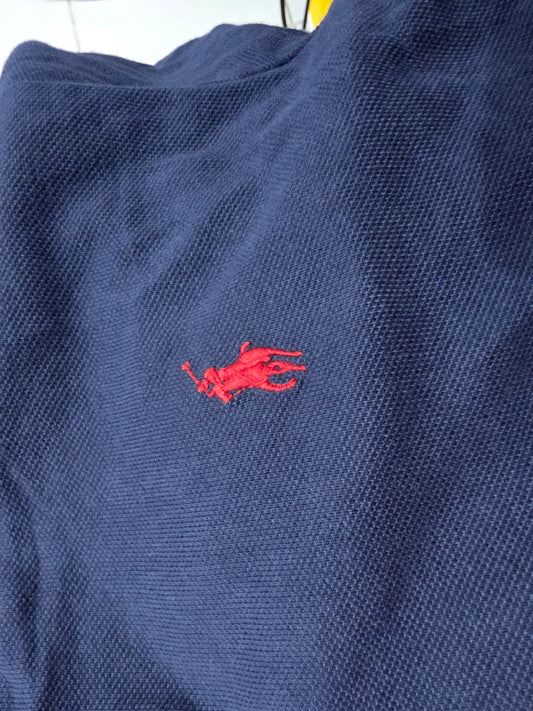 Playera Polo Ralph Lauren Mediana Custom Fit Azul (Usado)
