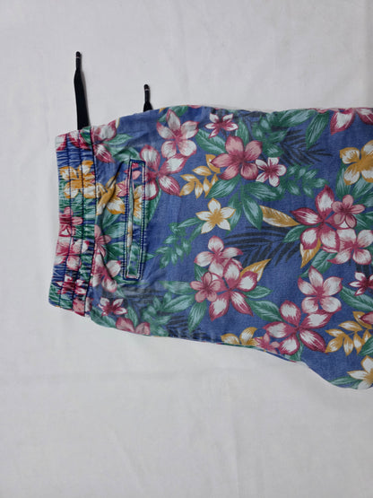 Bermuda Tommy Hilfiger Mediana M Azul Flores (Usado)
