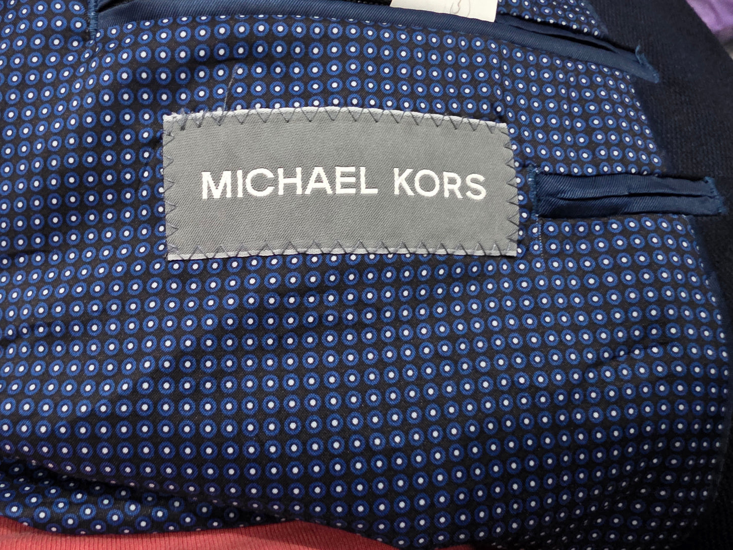Saco Michael Kors 44r Azul Poliester