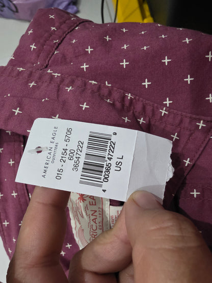 Camisa Manga Corta American Eagle Grande L (NUEVA)