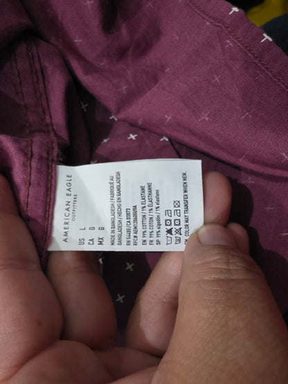 Camisa Manga Corta American Eagle Grande L (NUEVA)