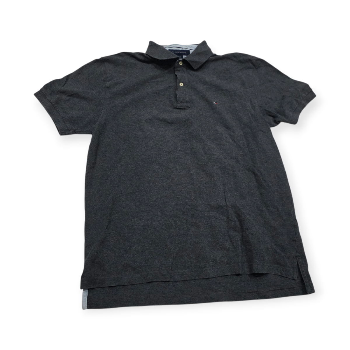 Playera Polo Tommy Hilfiger Grande L Gris
