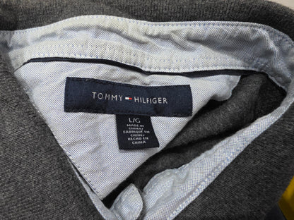 Playera Polo Tommy Hilfiger Grande L Gris