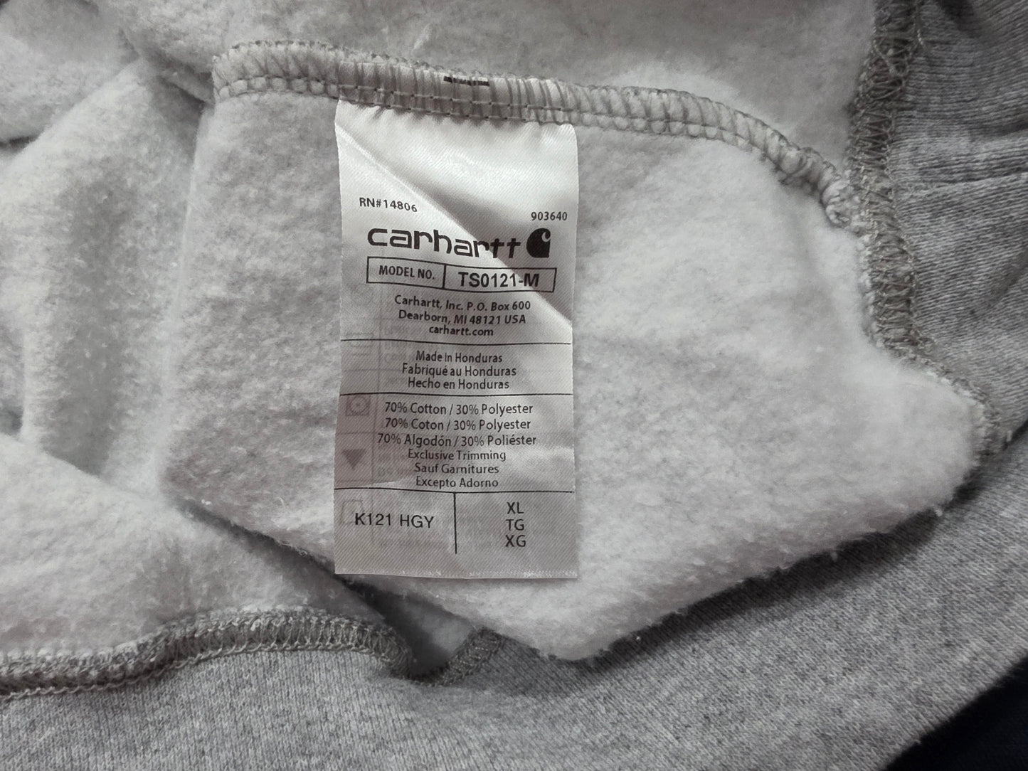 Sudadera Carhartt Xgrande Xl Loose Fit Gris Gorro
