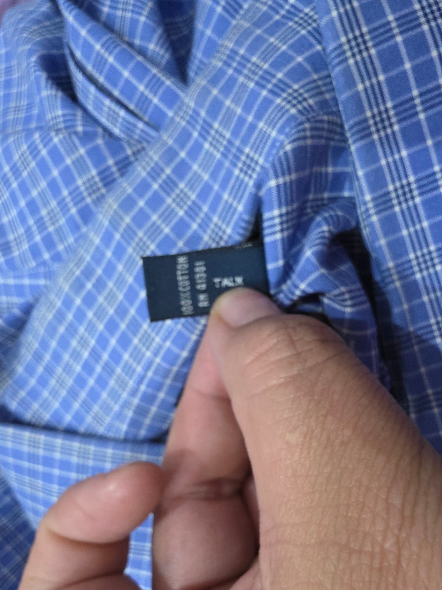 Camisa Ralph Lauren Xgrande 17 1/2 Azul Cuadro