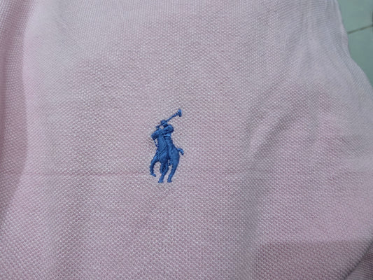 Playera Polo Ralph Lauren Xgrande Rosa Pony Azul