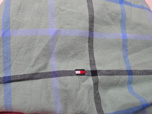 Camisa Manga Corta Tommy Hilfiger 3xl Verde Cuadro