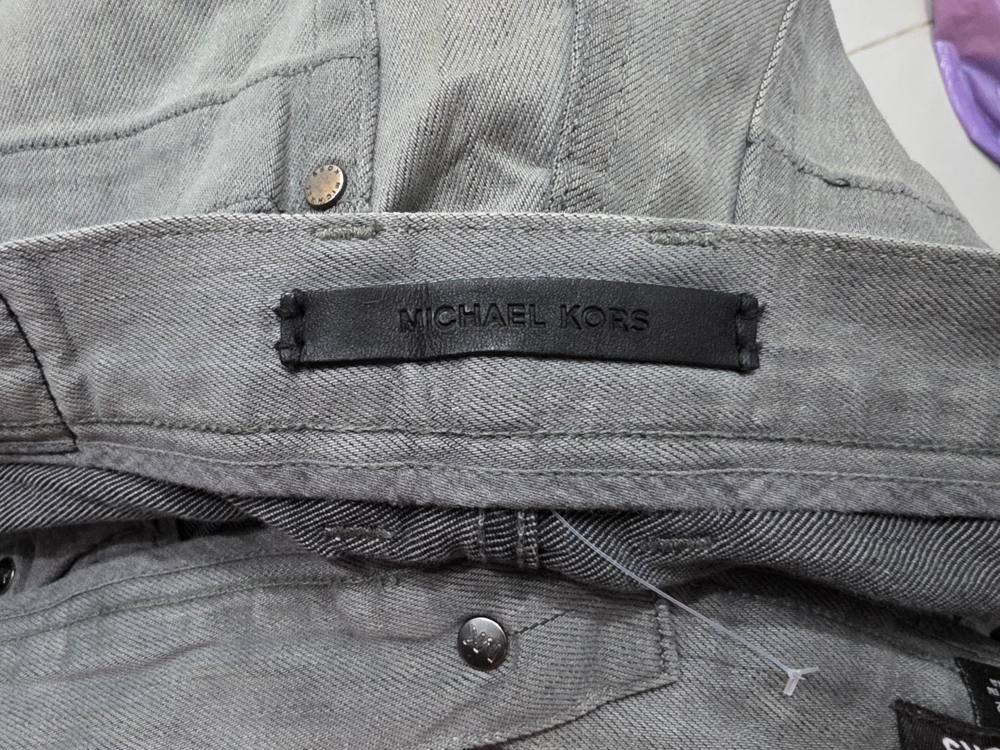 Pantalon Michael Kors 30x32 Slimfit Gris