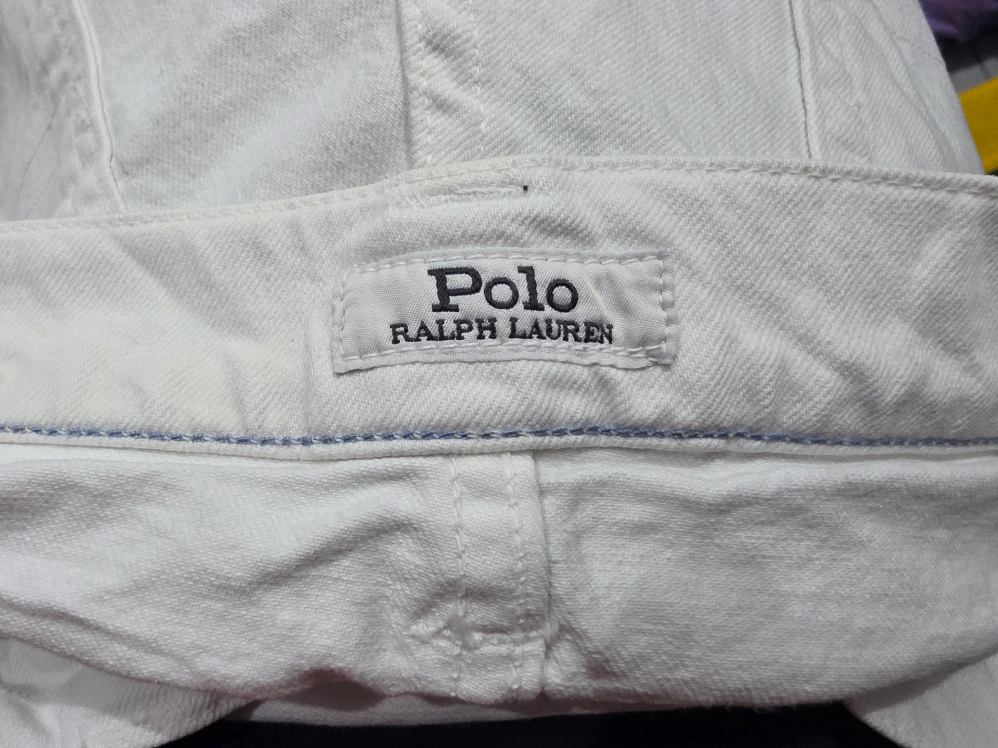Pantalon Ralph Lauren 36x32 Slimfit Blanco