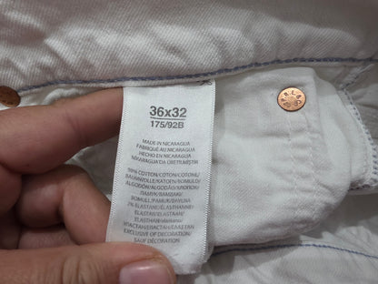 Pantalon Ralph Lauren 36x32 Slimfit Blanco