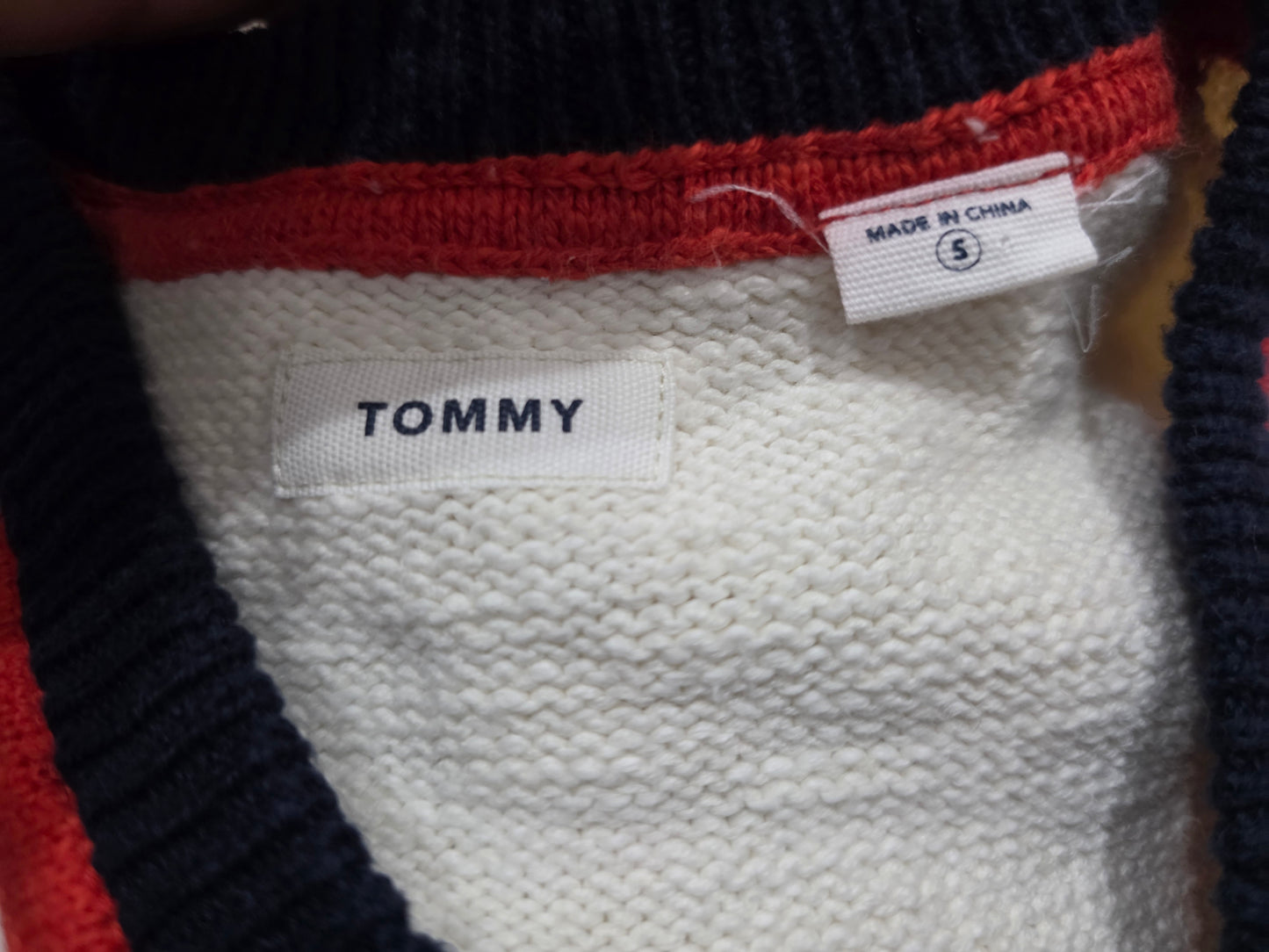 Chaleco Tommy Hilfiger Chico S Blanco, Azul Y Rojo