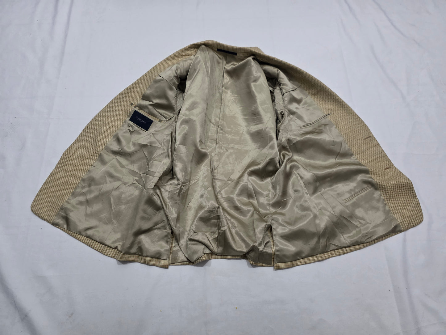 Saco Burberry 43 Cafe Cuadro