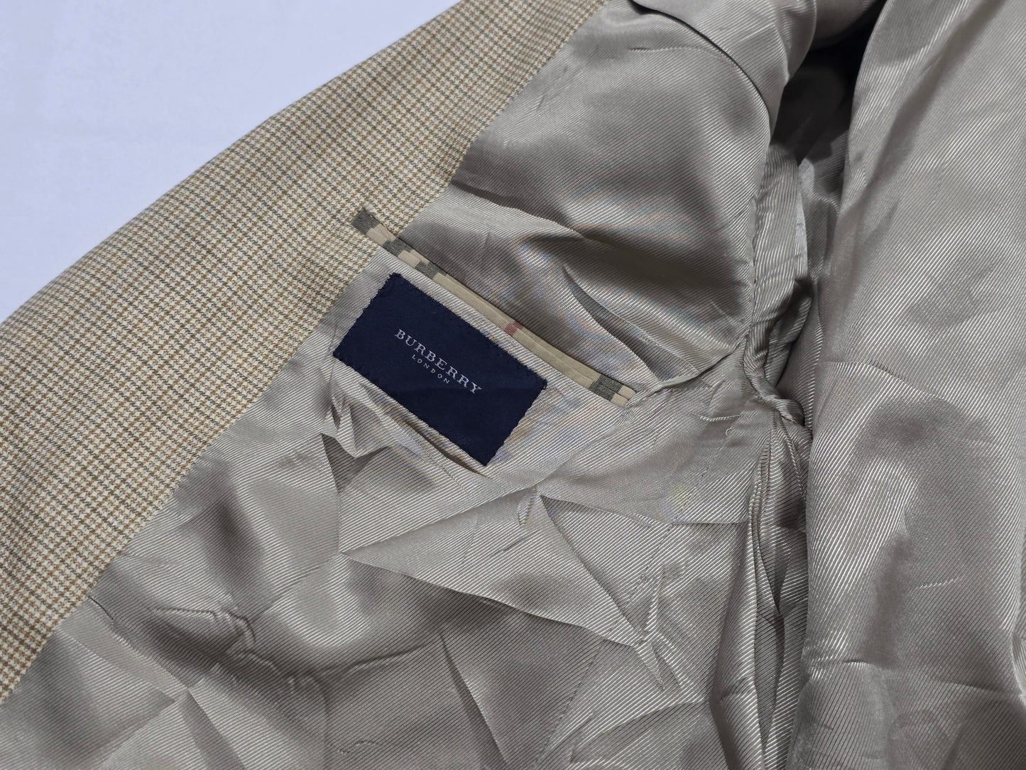 Saco Burberry 43 Cafe Cuadro