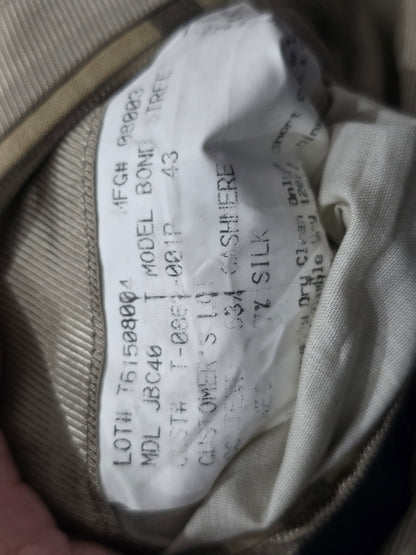 Saco Burberry 43 Cafe Cuadro