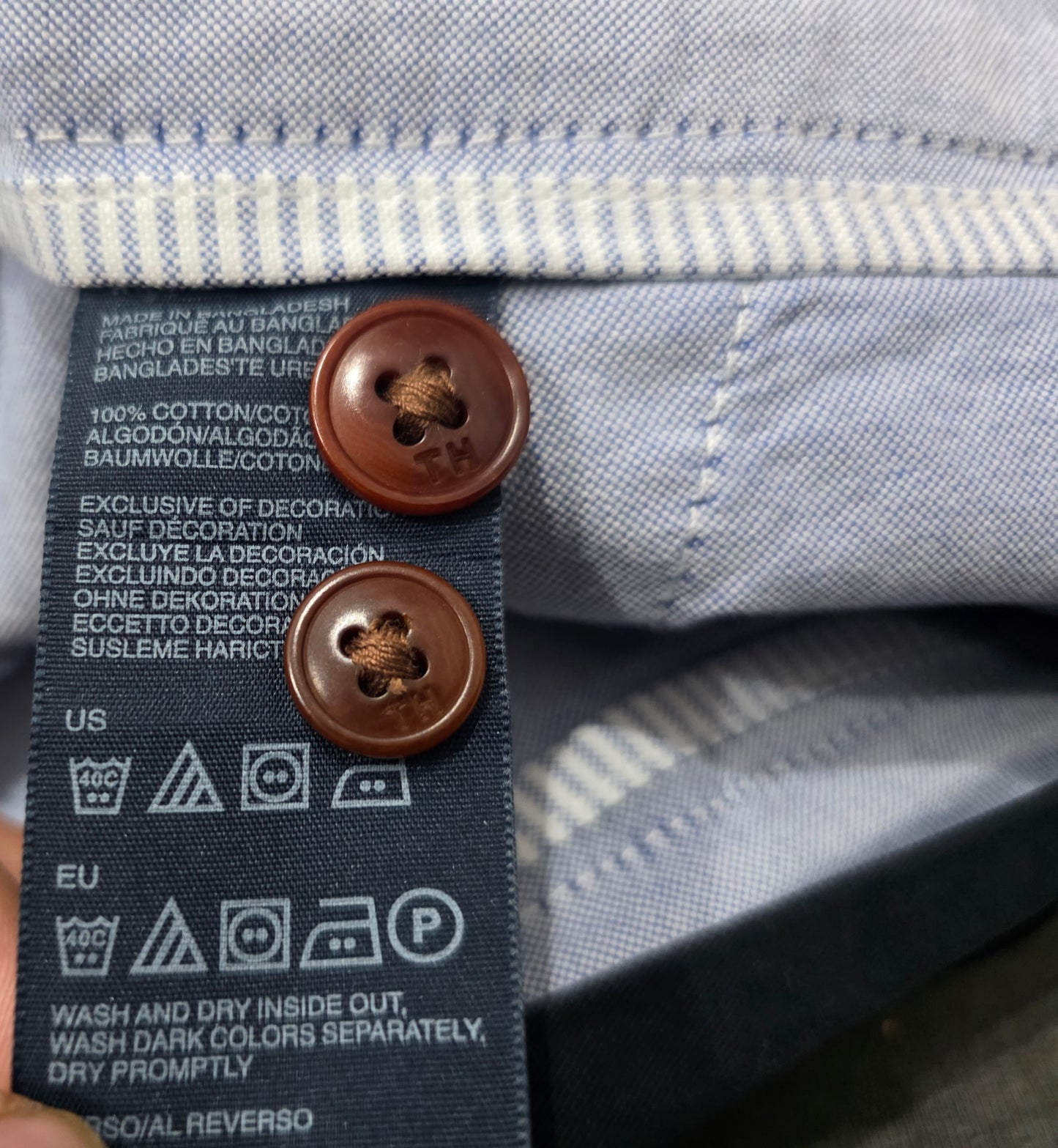 Bermuda Tommy Hilfiger Talla 34 Classic Fit Azul