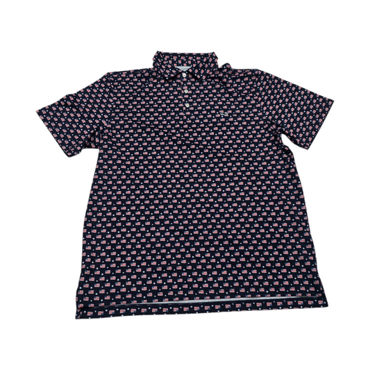Playera Polo Vineyard Vines Grande L Azul Banderas