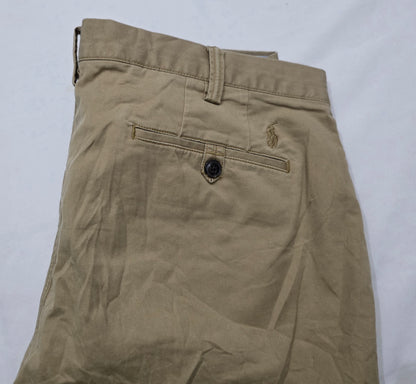 Pantalon Ralph Lauren 36x32 Recto Cafe Pony Cafe
