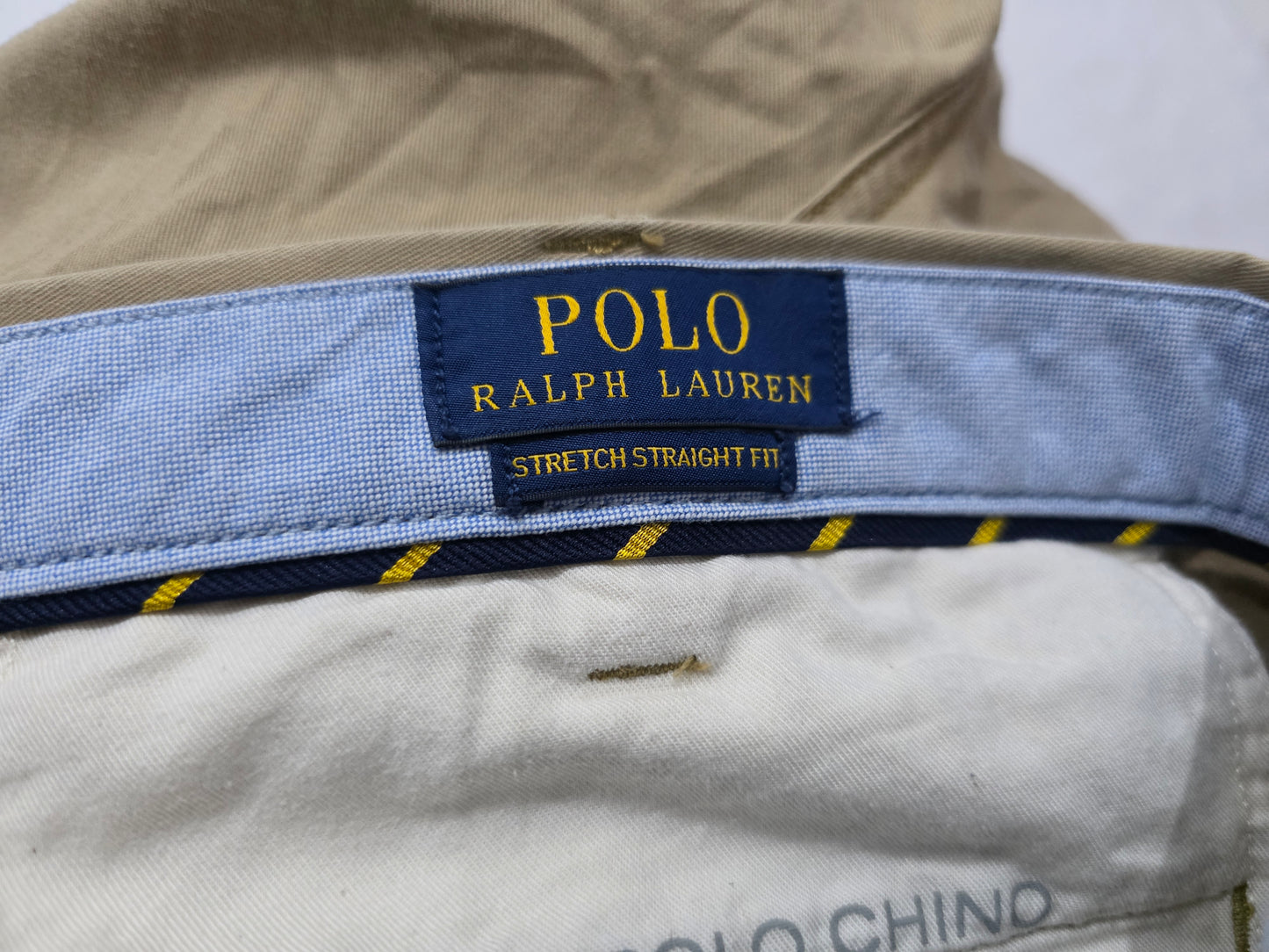 Pantalon Ralph Lauren 36x32 Recto Cafe Pony Cafe