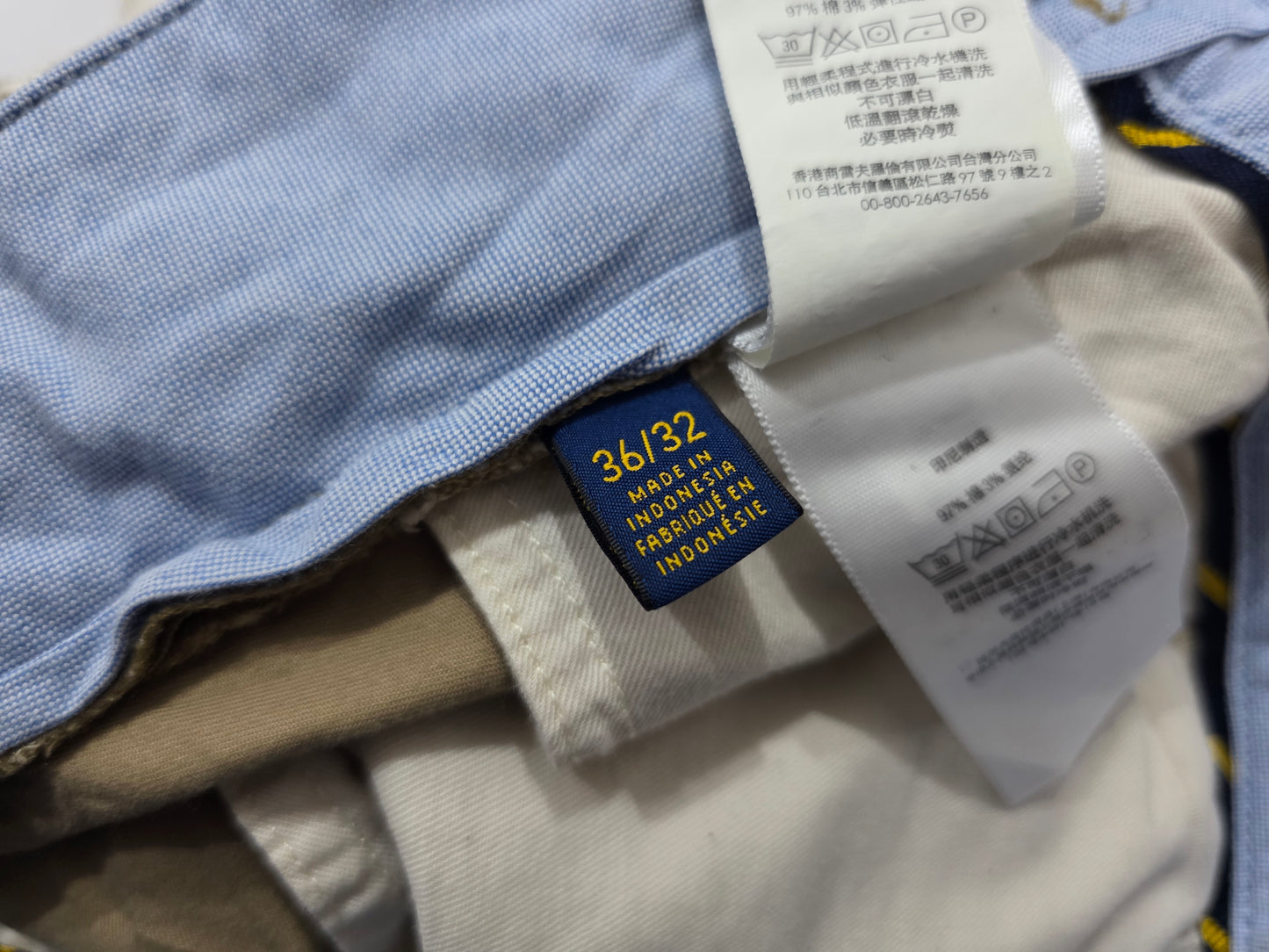 Pantalon Ralph Lauren 36x32 Recto Cafe Pony Cafe