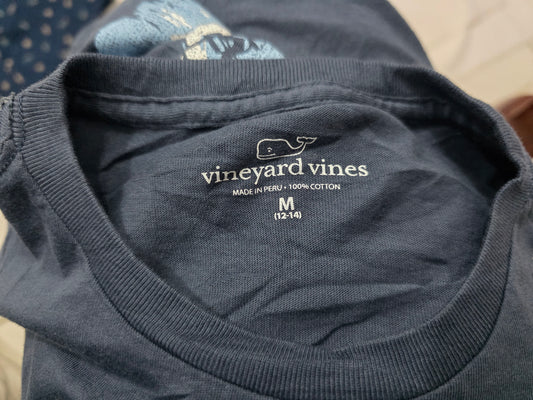 Playera Vineyard Vines Adolescente M 12-14 Tiburón