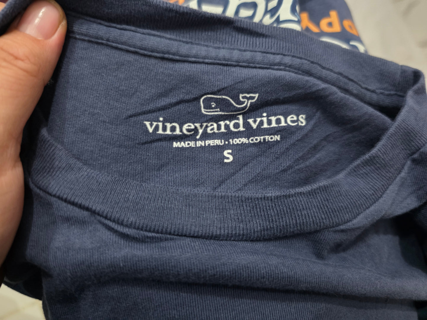 Playera Manga Larga Vineyard Vines Chico S Azul Thanksgiving