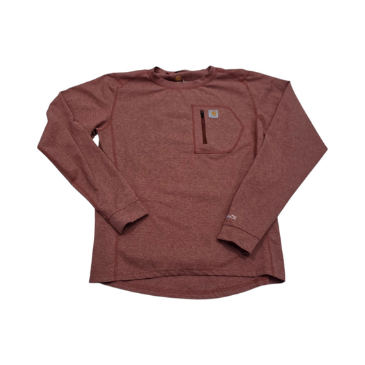 Playera Manga Larga Carhartt Force Chico S Vino