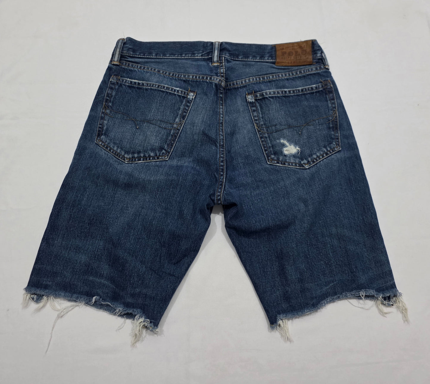 Bermuda Ralph Lauren Mezclilla Talla 32 Azul