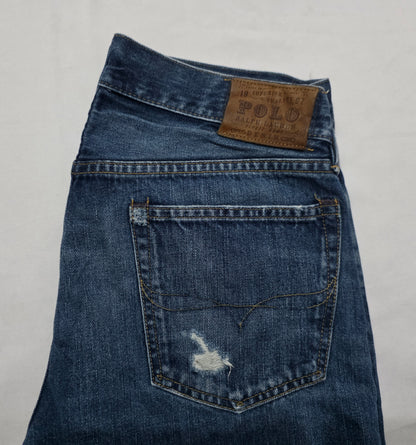 Bermuda Ralph Lauren Mezclilla Talla 32 Azul