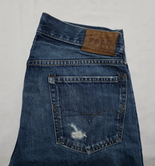 Bermuda Ralph Lauren Mezclilla Talla 32 Azul