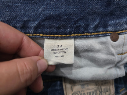 Bermuda Ralph Lauren Mezclilla Talla 32 Azul