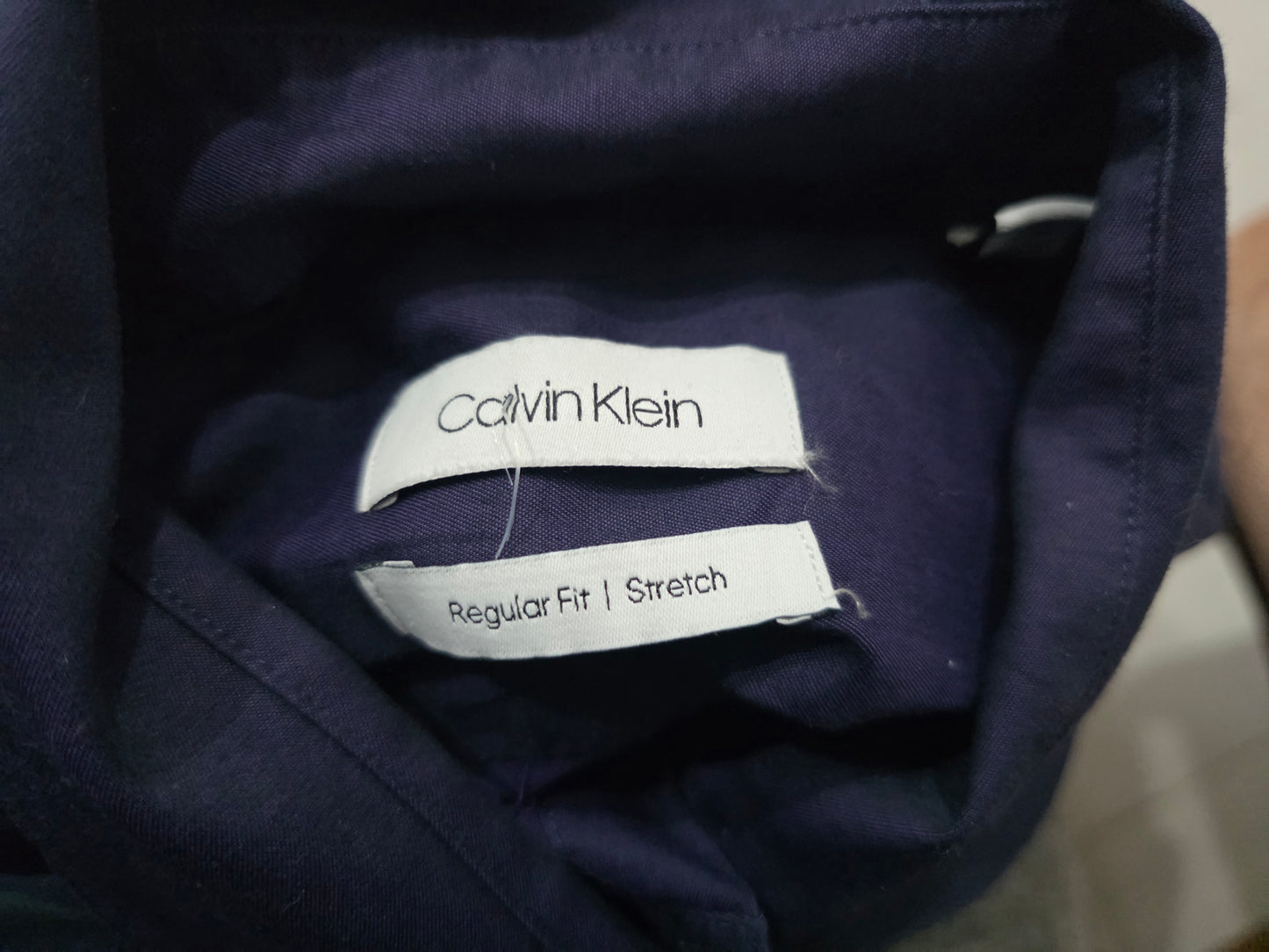Camisa Calvin Klein 15 1/2 34-35 Regular Fit Morado