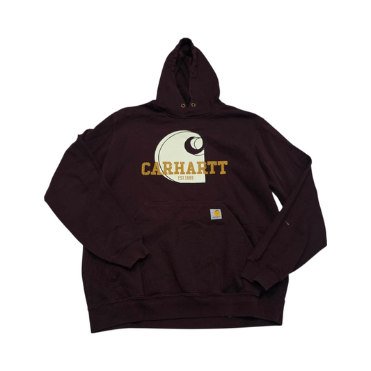 Sudadera Carhartt Mediana M Loose Fit Vino