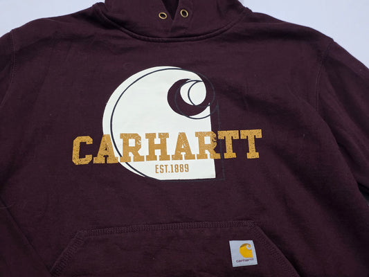 Sudadera Carhartt Mediana M Loose Fit Vino