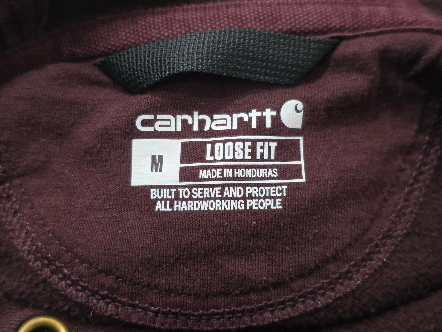 Sudadera Carhartt Mediana M Loose Fit Vino
