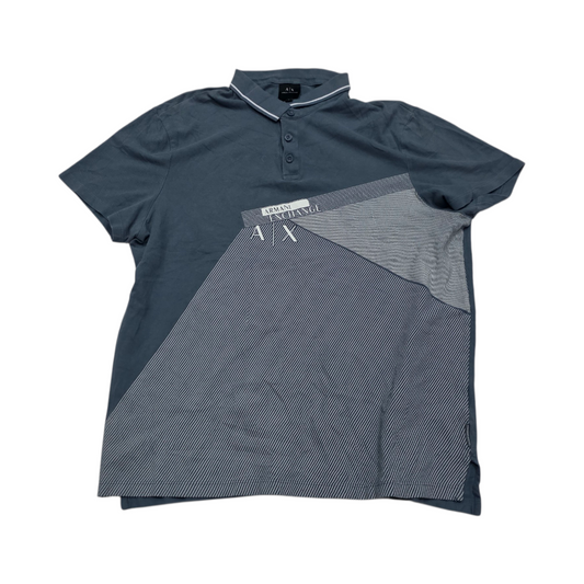 Playera Polo Armani Exchange Grande L Azul