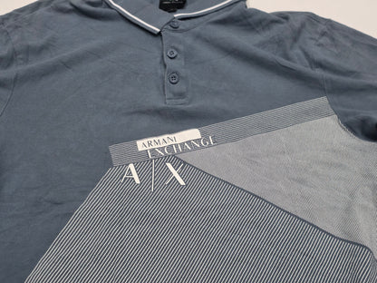Playera Polo Armani Exchange Grande L Azul