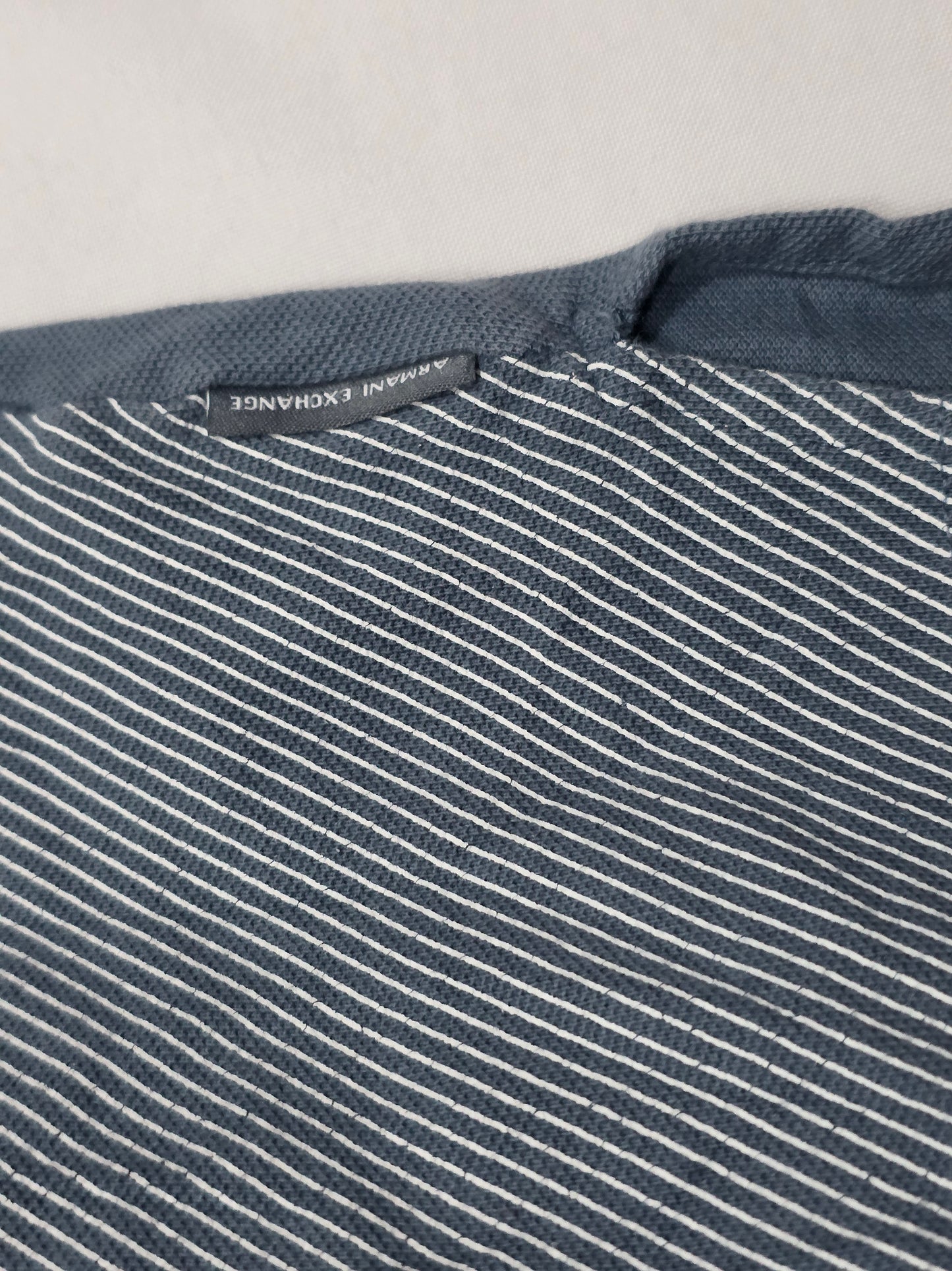 Playera Polo Armani Exchange Grande L Azul