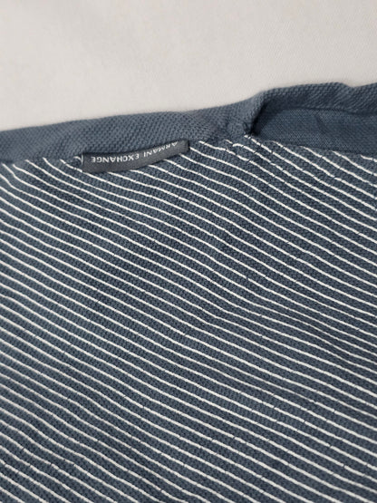 Playera Polo Armani Exchange Grande L Azul