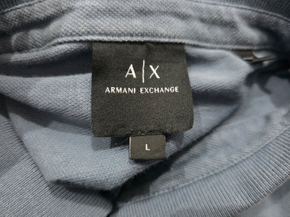 Playera Polo Armani Exchange Grande L Azul