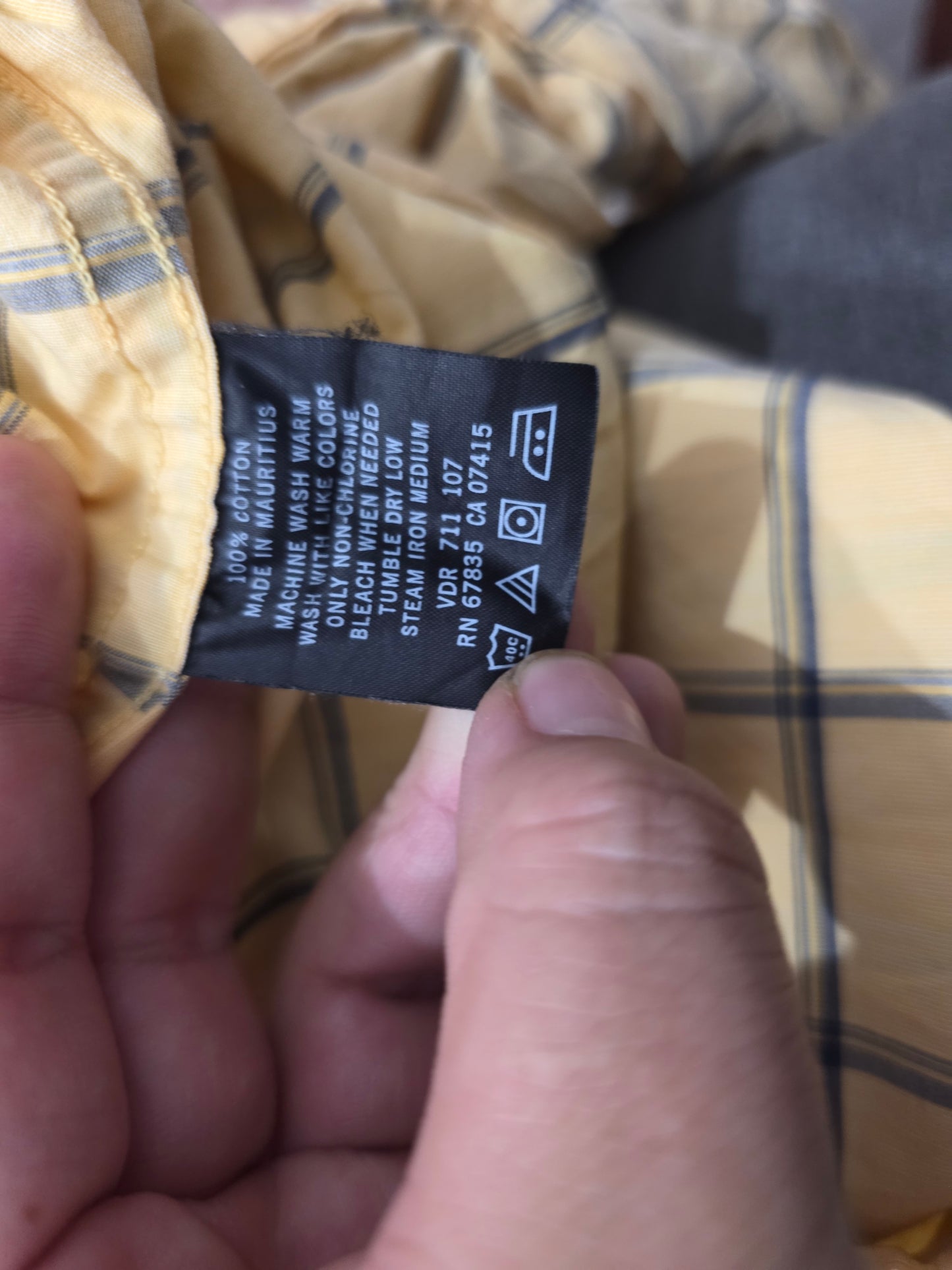 Camisa Manga Corta Nautica Grande L Amarillo
