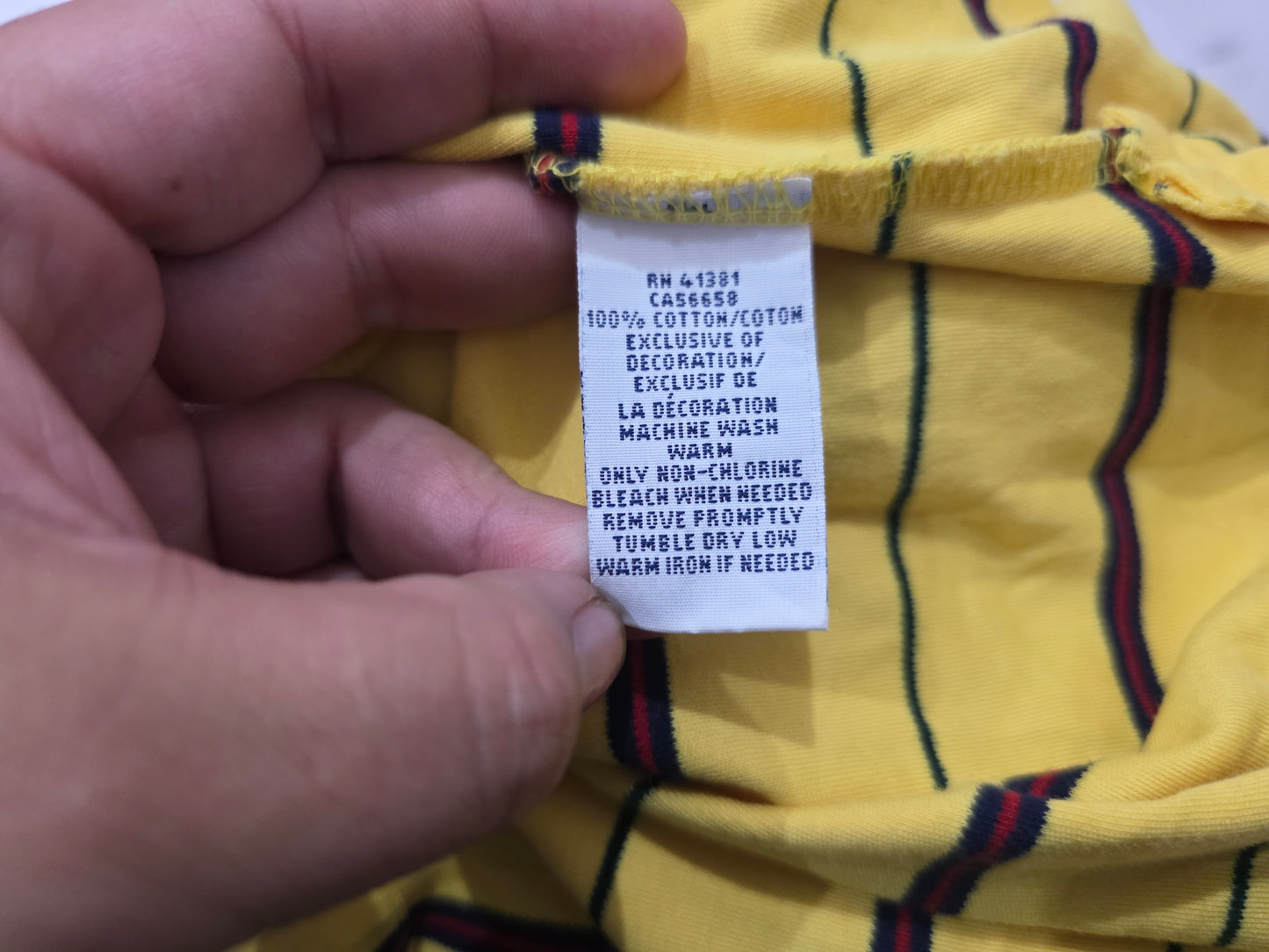 Playera Polo Ralph Lauren Grande L Amarillo Pony Azul