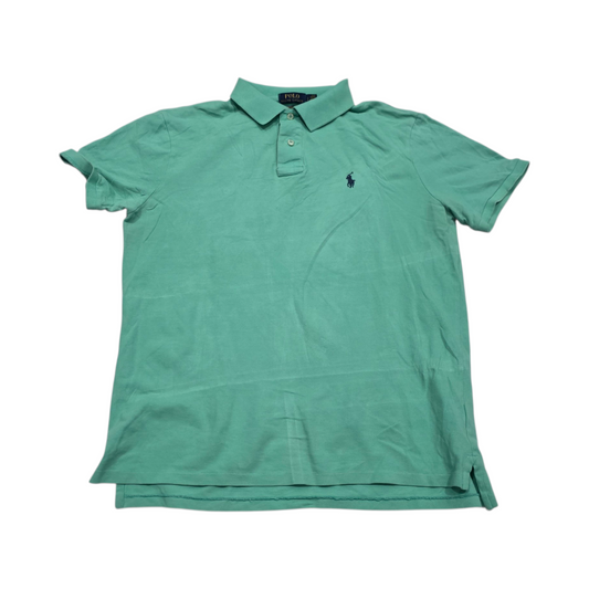 Playera Ralph Lauren Grande Custom Slimfit Turquesa