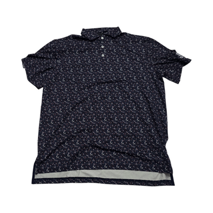 Playera Polo Ralph Laurenx Grande Azul Flores