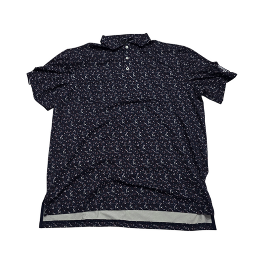Playera Polo Ralph Laurenx Grande Azul Flores