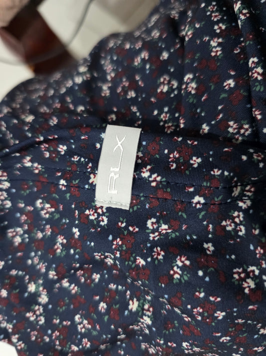 Playera Polo Ralph Laurenx Grande Azul Flores